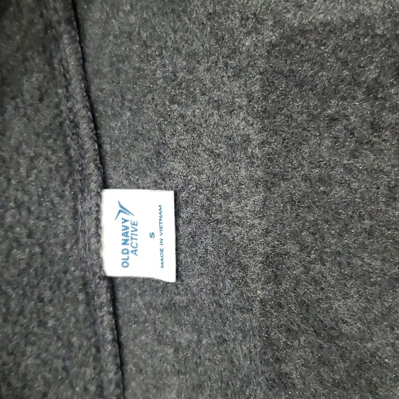 Black Old Navy Small Zip Up Fleece Sweater - Picture 3 of 5
